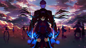 Action Anime Fate/ Stay Night Archer Rin Tohsaka Wallpaper