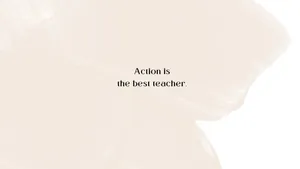 Action Best Teacher_ Inspirational Quote Wallpaper