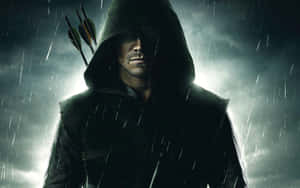 Action Green Arrow Raining Wallpaper