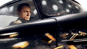 Action Packed Car Chase Scene Wallpaper