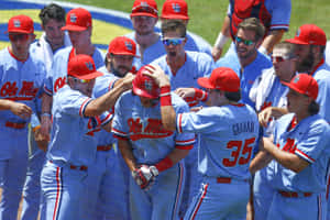 Action-packed College Baseball Game Wallpaper