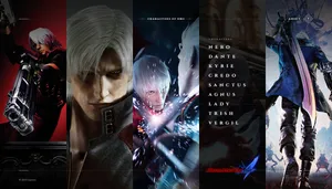 Action-packed Devil May Cry Characters Wallpaper