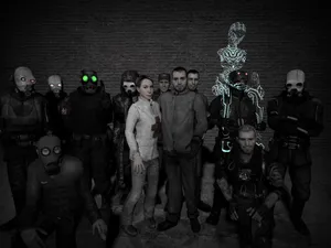 Action-packed Half-life Characters Wallpaper Wallpaper