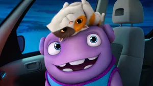 Action-packed Scene From An Animated Marvel Superheroes Movie Wallpaper