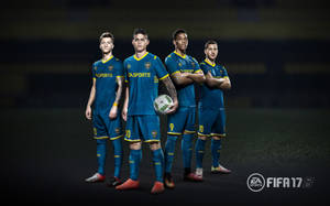 Action Packed Soccer Game - Fifa 21 On Playstation 4 Wallpaper