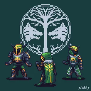 Activate Your Inner Guardian With This Destiny Pixel Art Wallpaper