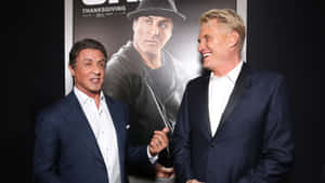 Actor Dolph Lundgren Is Ready For Action Wallpaper