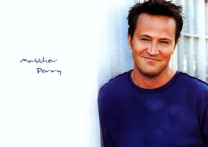 Actor Matthew Perry Pictured In A Classic Suit Wallpaper