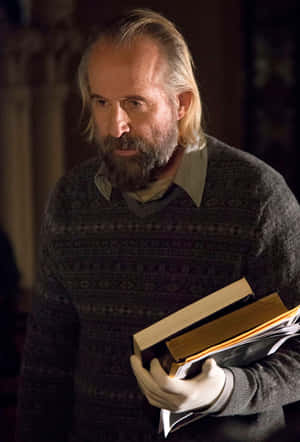 Actor Peter Stormare On The Set Of Fargo Tv Series Wallpaper