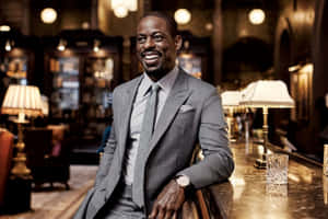 Actor Sterling K Brown Walking Red Carpet Wallpaper