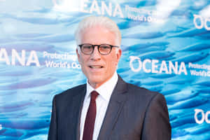 Actor Ted Danson Looking Pensive On The Beach