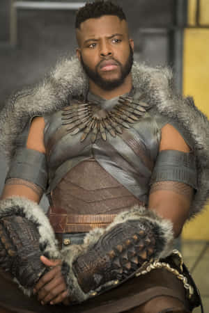 Actor Winston Duke Arriving At The 91st Academy Awards Wallpaper