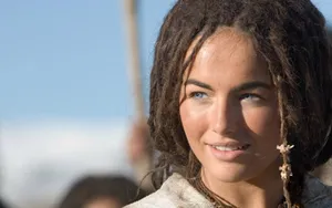 Actress Camilla Belle Smiling In A Stunning Photoshoot Wallpaper