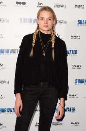 Actress Gabriella Wilde Exuding Elegance Wallpaper
