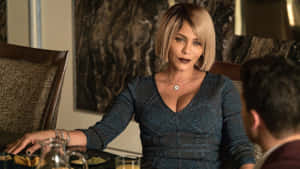 Actress Nicole Ari Parker Smiling In A Stunning Photoshoot Wallpaper