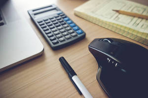 Actuary Work Calculator Mouse Laptop Wallpaper