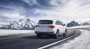 Acura Mdx Luxury Suv On The Road Wallpaper