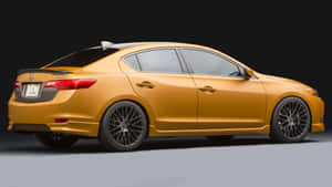 Acura R L Golden Side Profile Wallpaper