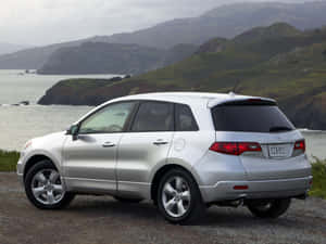 Acura Rdx: Luxury Crossover Suv On The Road Wallpaper