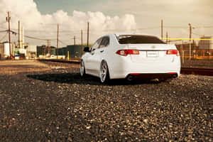 Acura Tsx Driving The Open Roads Wallpaper