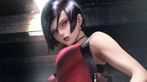 Ada Wong In Full Action Wallpaper