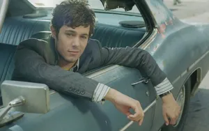 Adam Brody Vintage Car Wallpaper