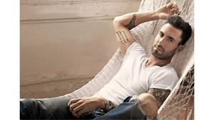 Adam Levine On A Hammock Wallpaper