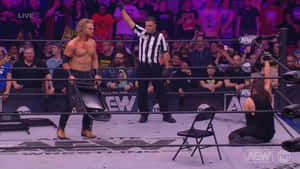 Adam Page And Adam Cole Intense Fight Wallpaper