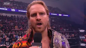 Adam Page Talking After Winning A Match Wallpaper