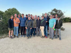 Adam Schiff Hiking With His Friends Wallpaper