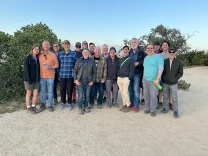 Adam Schiff Hiking With His Friends Wallpaper