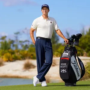 Adam Scott With Golf Bag Wallpaper