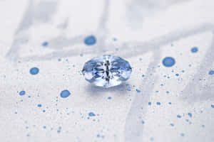 Adamant Blue Jewel Wallpaper