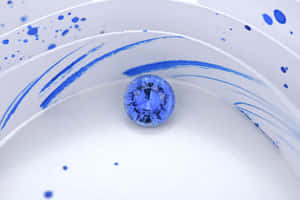 Adamant Blue Stains Wallpaper