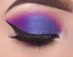 Add A Pop Of Color With This Trendy Purple Eye Shadow! Wallpaper