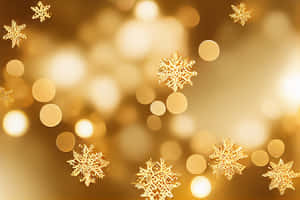 Add Sparkle To Your Christmas With Gold Wallpaper