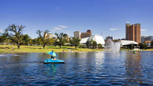 Adelaide Festival Centreand River Torrens Wallpaper