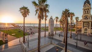 Adelaide Glenelg Sea Front Park Wallpaper