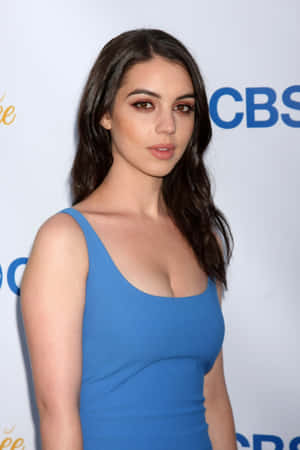 Adelaide Kane Blue Dress Event Wallpaper