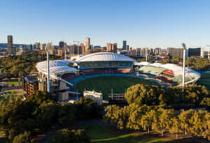 Adelaide Oval Aerial View Sunset Wallpaper