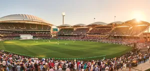 Adelaide Oval Cricket Match Sunset Wallpaper