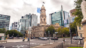 Adelaide Victoria Square Town Hall Wallpaper