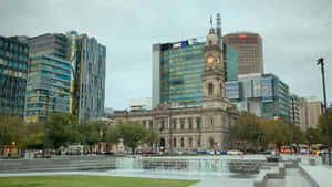 Adelaide Victoria Squareand Surrounding Architecture Wallpaper