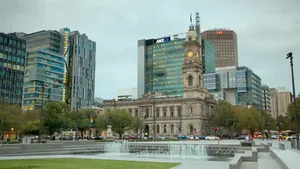 Adelaide Victoria Squareand Surrounding Architecture Wallpaper