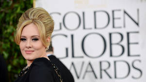 Adele Golden Globe Awards Red Carpet Wallpaper