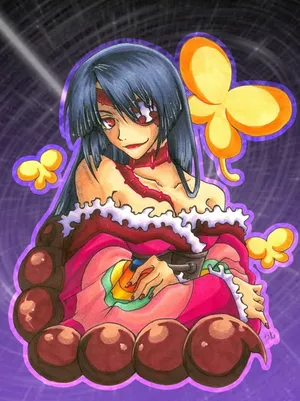 Adiane The Elegant, The Second Of The Spiral King's Four Supreme Generals, Striking A Pose In Gurren Lagann. Wallpaper