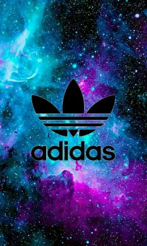 Adidas Brand Logo On Galaxy Wallpaper