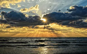 Admiring The Magnificent Blue Waters Of The Black Sea Wallpaper