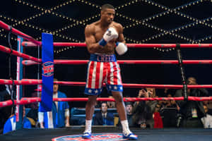 Adonis Creed American Flag Boxing Trunks Wallpaper