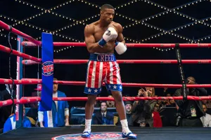 Adonis Creed American Flag Boxing Trunks Wallpaper
